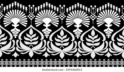 Ikat Pattern Ethnic Geometric native tribal boho motif aztec textile fabric carpet mandalas African American background backdrop illustrations tile paper flower texture fabric ceramic wallpaper