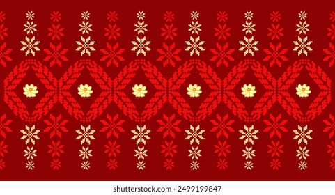 Ikat Pattern Ethnic Geometric native tribal boho motif aztec textile fabric carpet mandalas African American background backdrop illustrations tile paper flower texture fabr