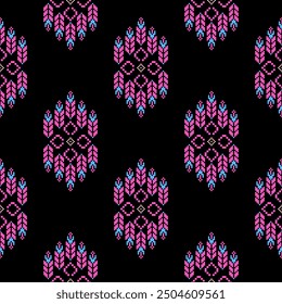 Ikat Muster Ethnisch Geometrisch natives Tribal Boho Motiv aztec Textil Stoff Teppich Mandalas Afrikanisch Amerikanischen Hintergrund Hintergrund Illustrationen Fliese Papier Blume Textur Stoff Keramik Tapete