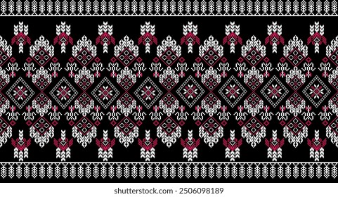 Ikat Pattern Ethnic Geometric native tribal boho motif aztec textile fabric carpet mandalas African American background backdrop illustrations tile paper flower texture fabric ceramic wallpaper