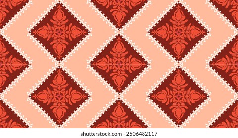 Ikat Pattern Ethnic Geometric native tribal boho motif aztec textile fabric carpet mandalas African American background backdrop illustrations tile paper flower texture fabric ceramic wallpaper