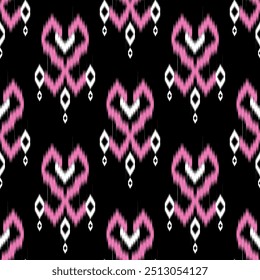 Ikat Pattern Ethnic Geometric native tribal boho motif aztec textile fabric carpet mandalas African American background backdrop illustrations tile paper flower texture fabric ceramic wallpaper