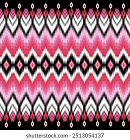 Ikat Pattern Ethnic Geometric native tribal boho motif aztec textile fabric carpet mandalas African American background backdrop illustrations tile paper flower texture fabric ceramic wallpaper