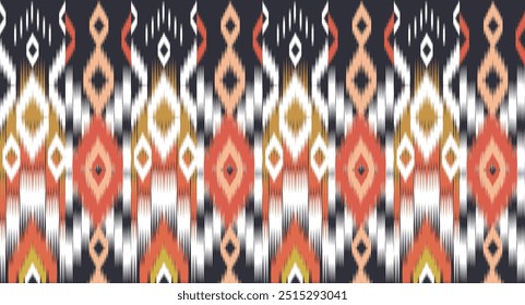 Ikat Pattern Ethnic Geometric native tribal boho motif aztec textile fabric carpet mandalas African American background backdrop illustrations tile paper flower texture fabric ceramic wallpaper