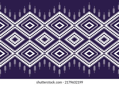 Ikat Pattern. Ethnic Patterns. Abstract art. Design for carpet, wallpaper, clothing, textile, pillow, curtain, bedsheet, table runners. Vintage Style. Vector illustration.fabric on sarong and batik
