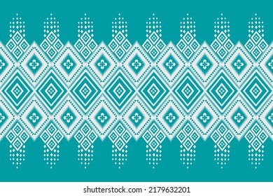 Ikat Pattern. Ethnic Patterns. Abstract art. Design for carpet, wallpaper, clothing, textile, pillow, curtain, bedsheet, table runners. Vintage Style. Vector illustration.fabric on sarong and batik