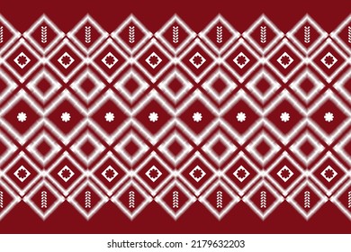 Ikat Pattern. Ethnic Patterns. Abstract art. Design for carpet, wallpaper, clothing, textile, pillow, curtain, bedsheet, table runners. Vintage Style. Vector illustration.fabric on sarong and batik
