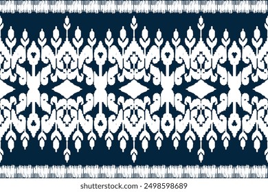  Patrón ikat, patrón étnico ikat sin fisuras, estilo africano, Vector Abstractas, bordado Chevron, bordado Paisley, patrón aborigen navajo, motivos aztecas y tribales, estilo dibujado a mano de Vector.