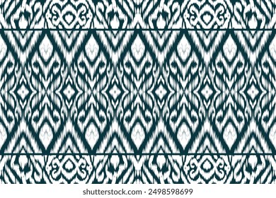  Patrón ikat, patrón étnico ikat sin fisuras, estilo africano, Vector Abstractas, bordado Chevron, bordado Paisley, patrón aborigen navajo, motivos aztecas y tribales, estilo dibujado a mano de Vector.