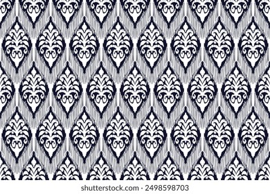  Patrón ikat, patrón étnico ikat sin fisuras, estilo africano, Vector Abstractas, bordado Chevron, bordado Paisley, patrón aborigen navajo, motivos aztecas y tribales, estilo dibujado a mano de Vector.