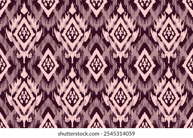 ikat pattern, Ethnic ikat seamless pattern, African style, Abstract vector, Chevron embroidery, Paisley embroidery, Navajo aboriginal pattern, Aztec and tribal motifs, Vector hand drawn style.