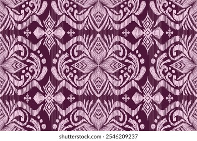 ikat pattern, Ethnic ikat seamless pattern, African style, Abstract vector, Chevron embroidery, Paisley embroidery, Navajo aboriginal pattern, Aztec and tribal motifs, Vector hand drawn style.