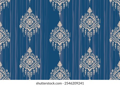 ikat pattern, Ethnic ikat seamless pattern, African style, Abstract vector, Chevron embroidery, Paisley embroidery, Navajo aboriginal pattern, Aztec and tribal motifs, Vector hand drawn style.