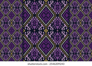 ikat pattern, Ethnic ikat seamless pattern, African style, Abstract vector, Chevron embroidery, Paisley embroidery, Navajo aboriginal pattern, Aztec and tribal motifs, Vector hand drawn style.