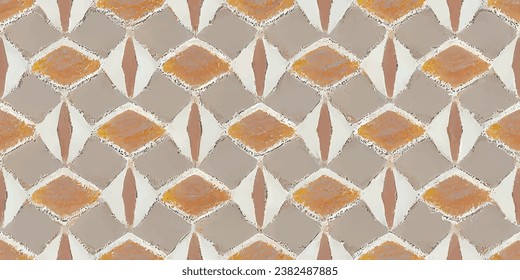 Ikat pattern. Ethnic tribal, boho colors seamless wallpaper.  Ethnic Ikat abstract background art.Illustration for greeting cards, printing and other design project.