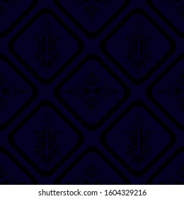 Ikat pattern etnic indian ornamental black and white illustration. Navajo motif texture ornate  design for surface print