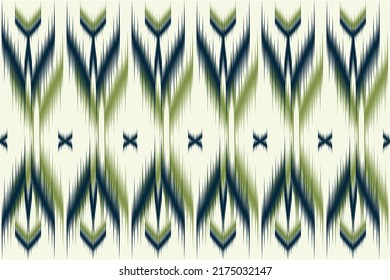 ikat pattern fabric . design fabric for textile ethnic native pattern motif  vector colorful boho pattern textile design  background wallpaper illustration seamless modal. Indian, Mexican, African .