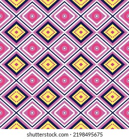 Ikat pattern . Geometric chevron abstract illustration, wallpaper. Tribal ethnic vector texture. Aztec style. Folk embroidery. Indian, Scandinavian, African rug.design for carpet,sarong and batik.