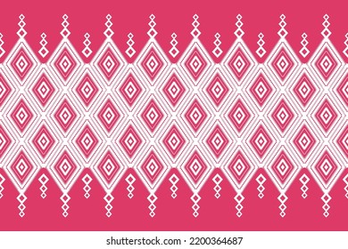 Ikat pattern . Geometric chevron abstract illustration, wallpaper. Tribal ethnic vector texture. Aztec style. Folk embroidery. Indian, Scandinavian, African rug.design for carpet,sarong and batik.
