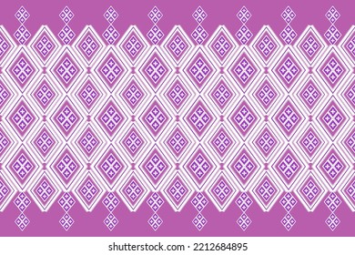 Ikat pattern . Geometric chevron abstract illustration, wallpaper. Tribal ethnic vector texture. Aztec style. Folk embroidery. Indian, Scandinavian, African rug.design for carpet,sarong,pink pastel 