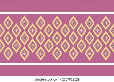 Ikat pattern . Geometric chevron abstract illustration, wallpaper. Tribal ethnic vector texture. Aztec style. Folk embroidery. Indian, Scandinavian, African rug.design for carpet,sarong  ,pastel pink