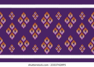 Ikat pattern . Geometric chevron abstract illustration, wallpaper. Tribal ethnic vector texture. Aztec style. Folk embroidery. Indian, Scandinavian, African rug.design for carpet,sarong  

