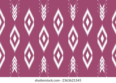 Patrón de Ikat . Ilustración abstracta de chevron geométrico, fondo de pantalla. Textura vectorial étnica tribal. Estilo azteca. bordado popular. Indio, escandinavo, alfombra africana.diseño para alfombra,sarong  