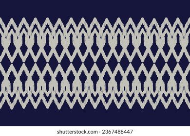 Patrón de Ikat . Ilustración abstracta de chevron geométrico, fondo de pantalla. Textura vectorial étnica tribal. Estilo azteca. bordado popular. Indio, escandinavo, alfombra africana.diseño para alfombra,sarong  
