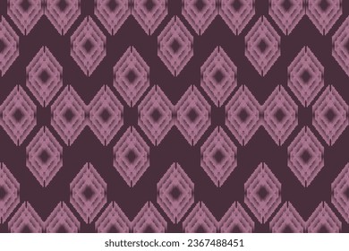 Patrón de Ikat . Ilustración abstracta de chevron geométrico, fondo de pantalla. Textura vectorial étnica tribal. Estilo azteca. bordado popular. Indio, escandinavo, alfombra africana.diseño para alfombra,sarong  