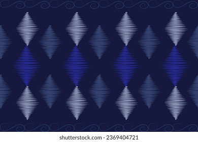 Ikat pattern . Geometric chevron abstract illustration, wallpaper. Tribal ethnic vector texture. Aztec style. Folk embroidery. Indian, Scandinavian, African rug.design for carpet,sarong  