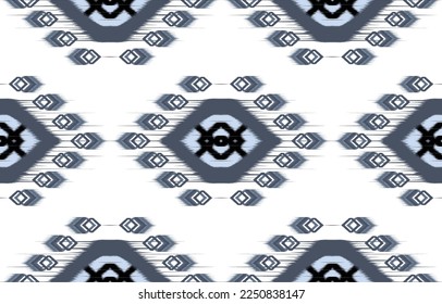 Ikat pattern. Geometric ethnic pattern African,American, western,Pakistan,Asia,Aztec motif textile and bohemian.design for background, wallpaper,carpet print, fabric, batik,tile. Ikat paisley vector. 