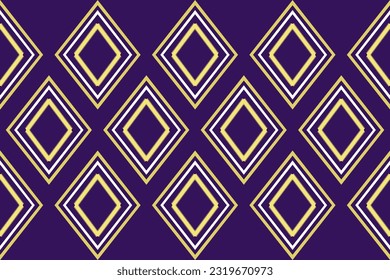 Estilo geométrico del patrón de Ikat . Impresiones modernas abstractas de la tribu azteca. Vector étnico para textiles, papel tapiz, decoración doméstica, ropa, alfombra, cortinas-almohadas.fondo púrpura 