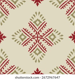 Ikat pattern hand drawn Brown tone, Motif ethnic floral seamless textil, embroidery, print striped ornament floral, pattern, design for wrapping, silk, scarf, background, textile