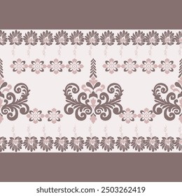 Ikat pattern hand drawn, Earth tone, Motif ethnic  floral seamless textil,  embroidery, print striped ornament floral, pattern, design for wrapping, silk, scarf, background, textile