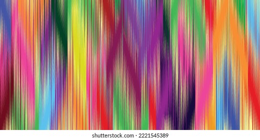 Ikat pattern seamless abstract background for textile design, wallpaper, wrapping paper texture.