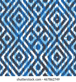 Ikat pattern seamless background tile