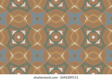 Ikat pattern Seamless ikat pattern. Carpet, rug or ethnic pattern background set for grunge textured abstract art textile print or wallpaper Stock Vector
abstract Patola damask 