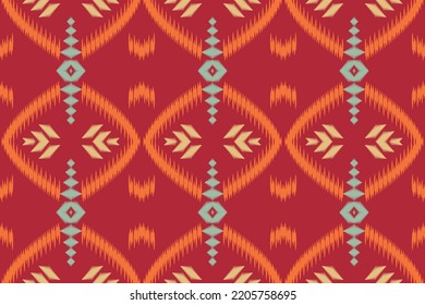 Ikat pattern seamless fabric Prints the simple ethnic pattern design. Ikat Aztec Design for the creation of this pattern using ikat pattern. Spread in Central Asia and some countries of Philippines