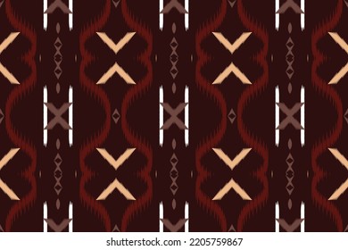 Ropa de Ikat sin costura Imprime un diseño étnico colorido. Ikat Aztec Design para la creación de este patrón usando el patrón ikat. Extendida en Asia Central y algunos países de Filipinas