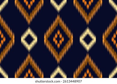 Ikat pattern seamless ,geometric ethnic pattern ,Tribal geometric seamless patterns, ethnic design, hipster backdrop, wallpaper Background, Design curtain, carpet ,fabric ,textile