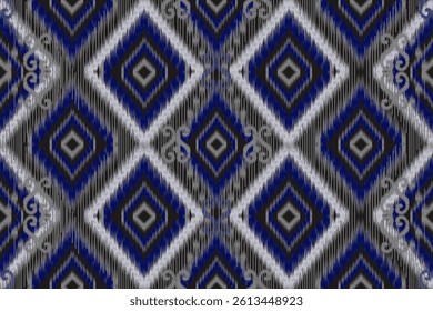 Ikat pattern seamless ,geometric ethnic pattern ,Tribal geometric seamless patterns, ethnic design, hipster backdrop, wallpaper Background, Design curtain, carpet ,fabric ,textile
