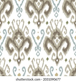 Ikat pattern seamless repeat vintage decor textile design organic hand made batik modern and
trendy