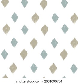 Patrón de Ikat sin fisuras repetido decoración vintage diseño textil biológico batik hecho a mano moderno y
de moda