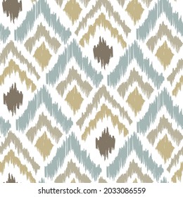 Ikat pattern seamless repeat vintage decor textile design organic hand made batik modern and
trendy boho