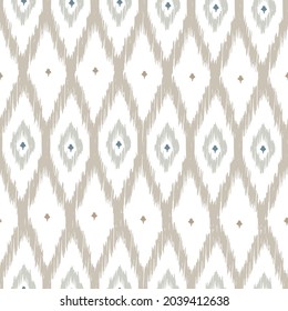 Ikat pattern seamless repeat vintage decor textile design organic hand 