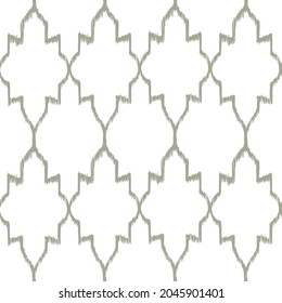 Ikat pattern seamless repeat vintage decor textile design organic hand made batik modern and
trendy boho blue brown