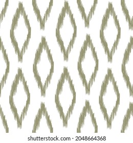 Ikat pattern seamless repeat vintage decor textile design organic hand made batik modern and
trendy boho blue brown orange green