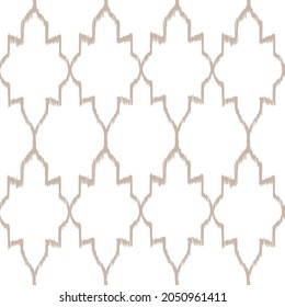 Ikat pattern seamless repeat vintage decor textile design organic hand made batik modern and
trendy boho blue brown