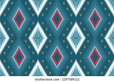 Ikat pattern textile product. bind or to tie off. This refers to the tie-dyeing method used to give textiles their unique vibrancy of design and color.
