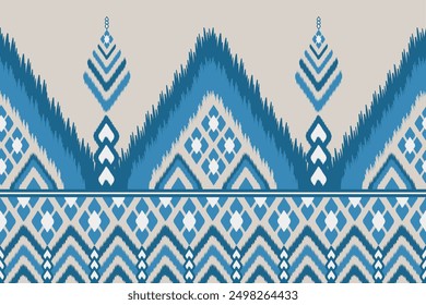Ikat pattern, Thai silk design for clothing, background, fabric, textile.
